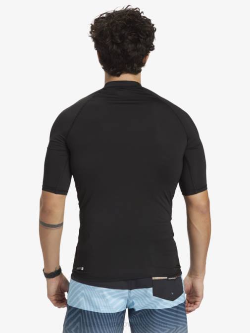 Quiksilver PJ4H1170 moški Črna majica za surfanje s kratkimi rokavi hawaii Double Down upf 50