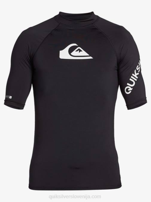 Quiksilver PJ4H1261 moški Črna ščitnik za vse čase s kratkimi rokavi do 50