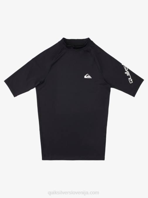 Quiksilver PJ4H1265 moški Črna ščitnik za vse čase s kratkimi rokavi do 50