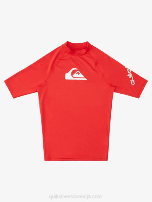 Quiksilver PJ4H1266 moški quik rdeče ščitnik za vse čase s kratkimi rokavi do 50