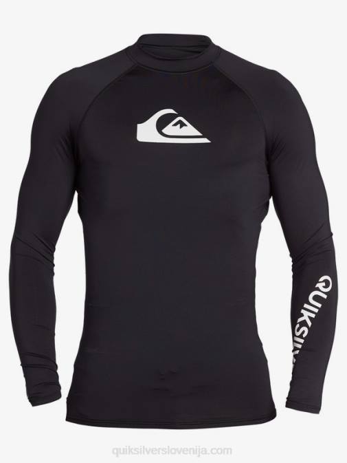 Quiksilver PJ4H1430 moški Črna ščitnik za vse čase z dolgimi rokavi do 50