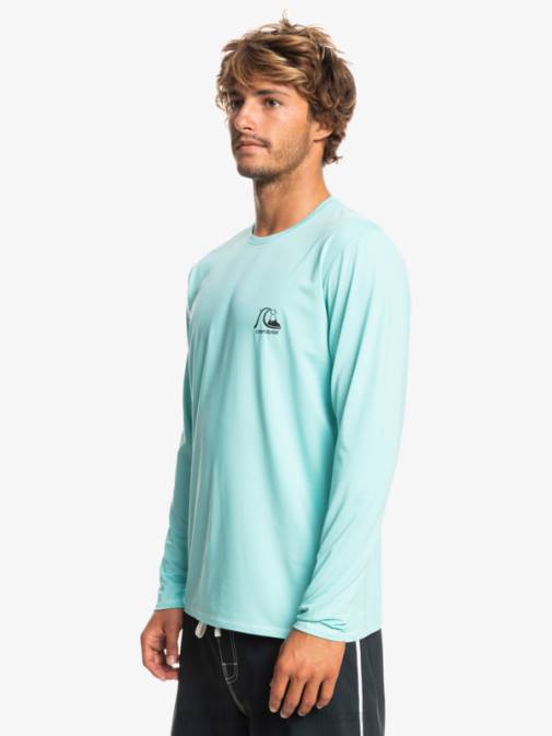 Quiksilver PJ4H1468 moški angel modro resje heritage heather majica z dolgimi rokavi do 50