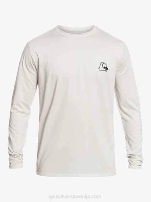 Quiksilver PJ4H1469 moški sivo vijolično vresje heritage heather majica z dolgimi rokavi do 50