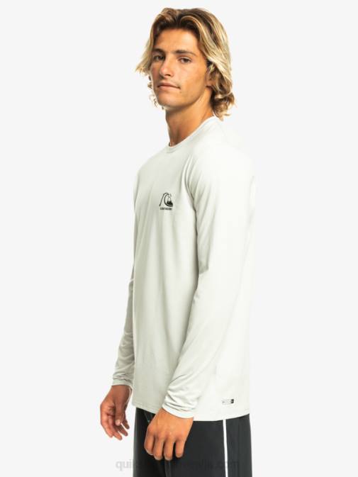 Quiksilver PJ4H1469 moški sivo vijolično vresje heritage heather majica z dolgimi rokavi do 50