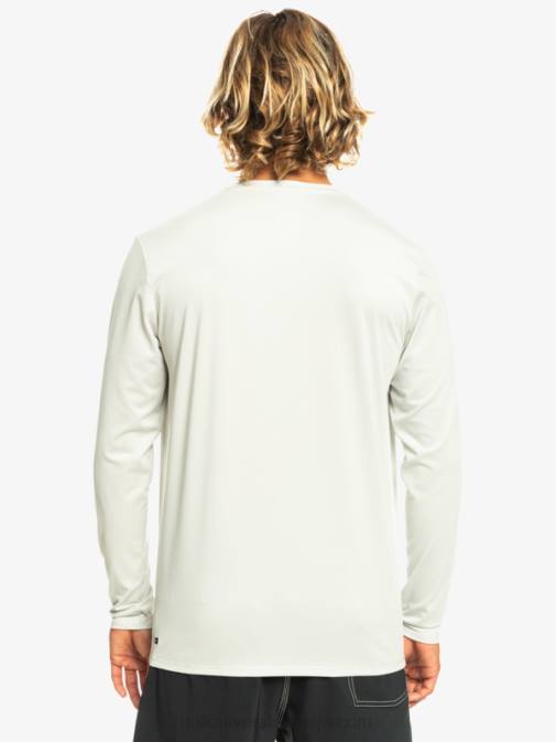 Quiksilver PJ4H1469 moški sivo vijolično vresje heritage heather majica z dolgimi rokavi do 50