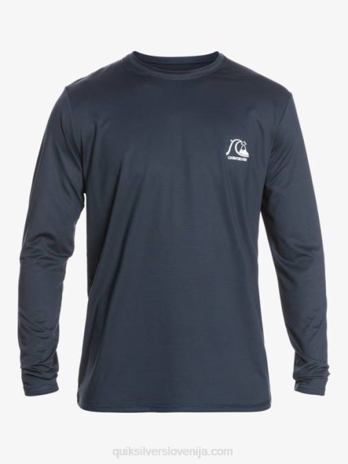 Quiksilver PJ4H1470 moški midnight navy heather heritage heather majica z dolgimi rokavi do 50