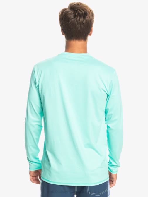 Quiksilver PJ4H1471 moški bazen zelena resa heritage heather majica z dolgimi rokavi do 50