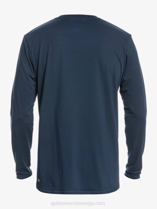 Quiksilver PJ4H1582 moški mornarsko modri blazer majica z dolgimi rokavi upf 50 z dolgimi črtami