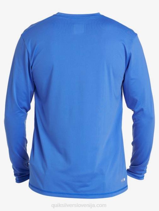 Quiksilver PJ4H1584 moški bleščeče modra majica z dolgimi rokavi upf 50 z dolgimi črtami