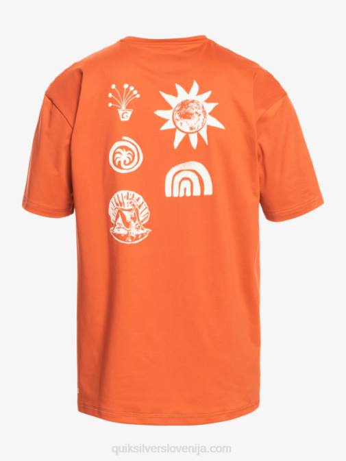 Quiksilver PJ4H1810 moški pekoča omaka mešana majica za deskanje s kratkimi rokavi upf 50