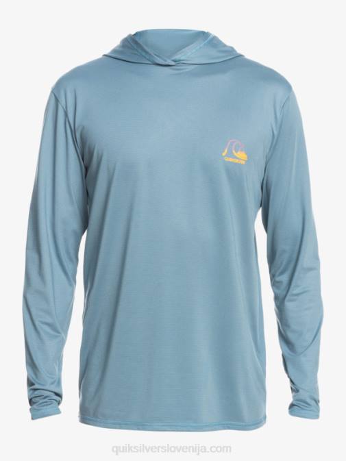 Quiksilver PJ4H1834 moški deželno modro vresje dredge majica z dolgimi rokavi in ​​kapuco upf 50