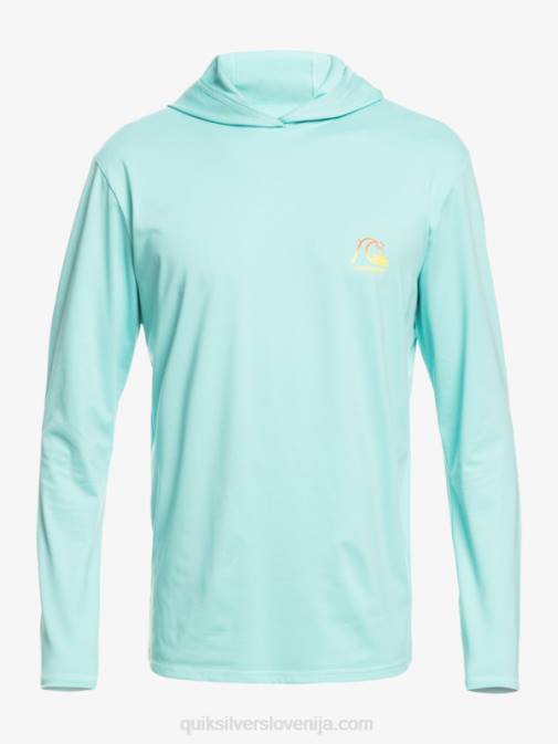 Quiksilver PJ4H1835 moški angel modro resje dredge majica z dolgimi rokavi in ​​kapuco upf 50