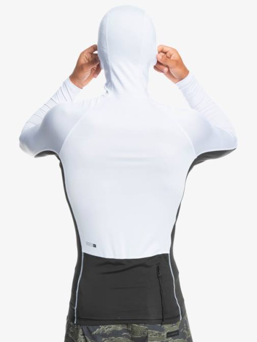 Quiksilver PJ4H1837 moški bela ščitnik z dolgimi rokavi storm tripper