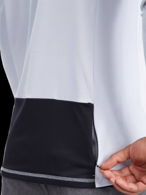 Quiksilver PJ4H1850 moški bela majica z dolgimi rokavi upf 50 in kapuco za surfanje waterman angler