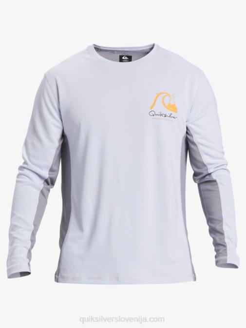 Quiksilver PJ4H260 moški bela majica z dolgimi rokavi Waterman iz bambusa karo 2 upf 50