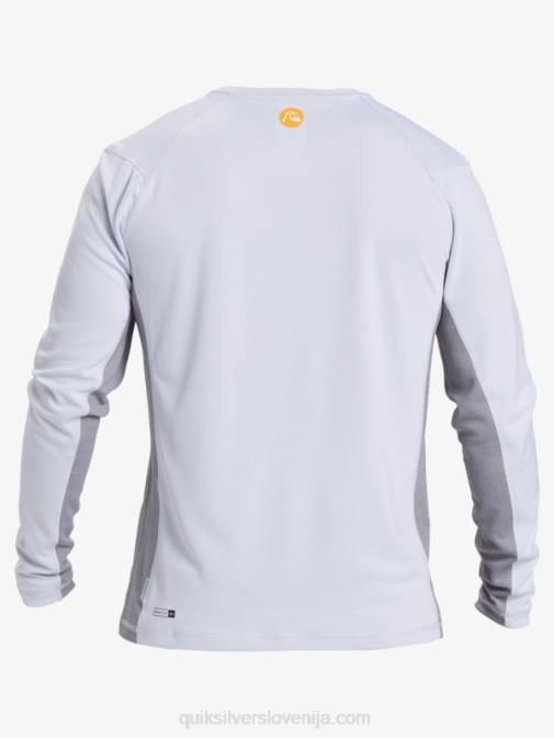 Quiksilver PJ4H260 moški bela majica z dolgimi rokavi Waterman iz bambusa karo 2 upf 50