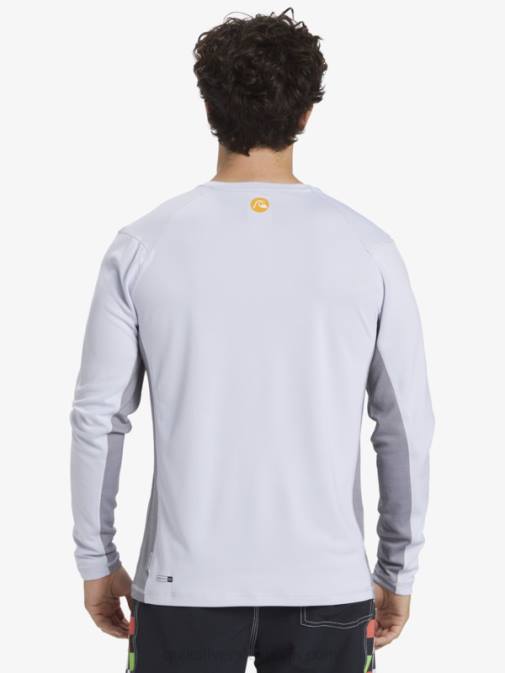 Quiksilver PJ4H260 moški bela majica z dolgimi rokavi Waterman iz bambusa karo 2 upf 50