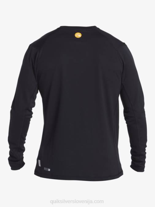 Quiksilver PJ4H261 moški Črna majica z dolgimi rokavi Waterman iz bambusa karo 2 upf 50