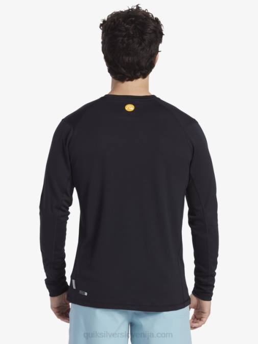 Quiksilver PJ4H261 moški Črna majica z dolgimi rokavi Waterman iz bambusa karo 2 upf 50