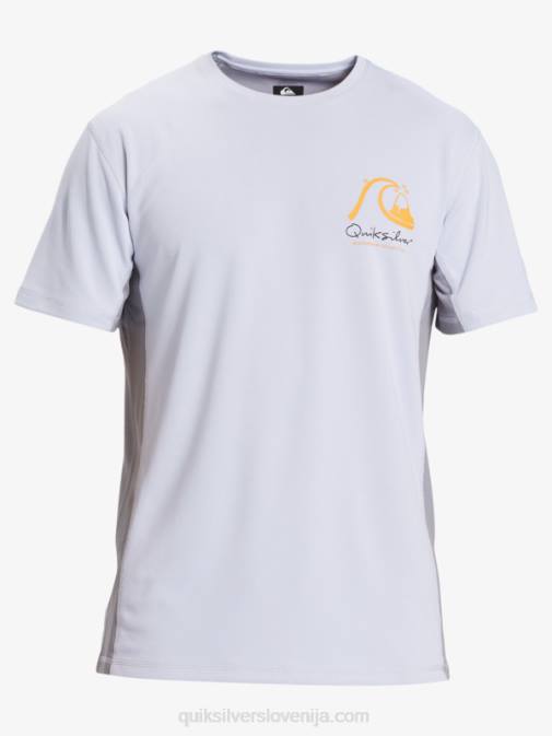 Quiksilver PJ4H273 moški bela majica s kratkimi rokavi Waterman iz bambusa karo 2 upf 50