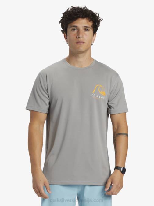 Quiksilver PJ4H274 moški morski pes majica s kratkimi rokavi Waterman iz bambusa karo 2 upf 50