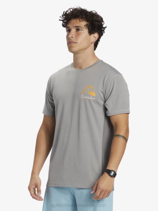 Quiksilver PJ4H274 moški morski pes majica s kratkimi rokavi Waterman iz bambusa karo 2 upf 50