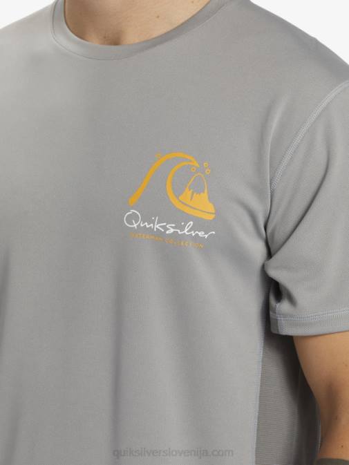 Quiksilver PJ4H274 moški morski pes majica s kratkimi rokavi Waterman iz bambusa karo 2 upf 50