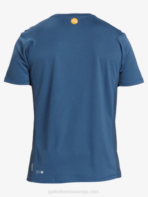 Quiksilver PJ4H275 moški praporščak modra majica s kratkimi rokavi Waterman iz bambusa karo 2 upf 50