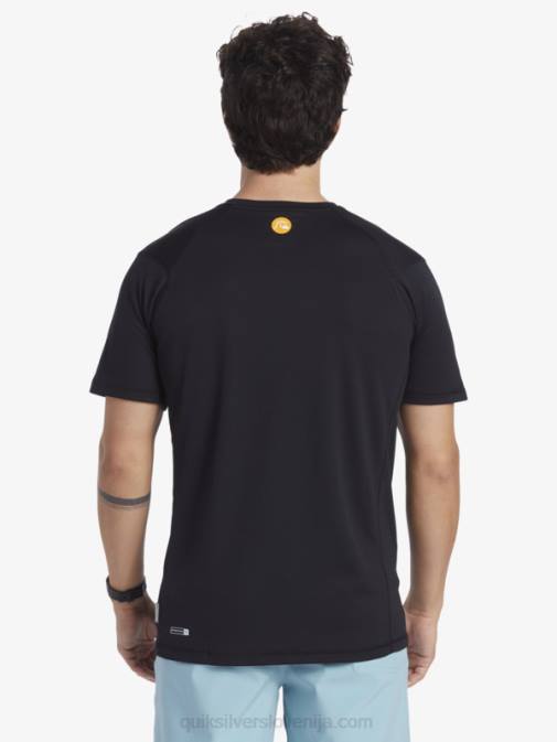 Quiksilver PJ4H276 moški Črna majica s kratkimi rokavi Waterman iz bambusa karo 2 upf 50