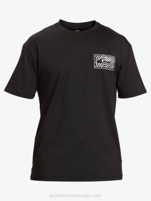 Quiksilver PJ4H318 moški Črna majica za deskanje s kratkimi rokavi mix session upf 50