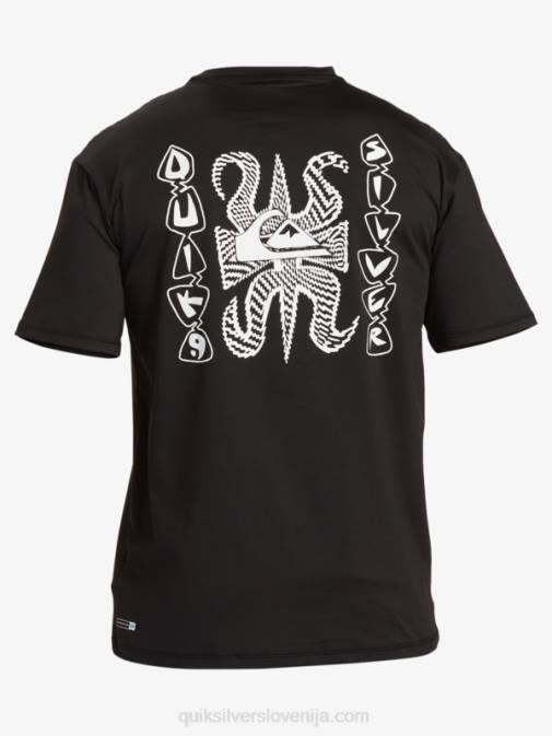 Quiksilver PJ4H318 moški Črna majica za deskanje s kratkimi rokavi mix session upf 50