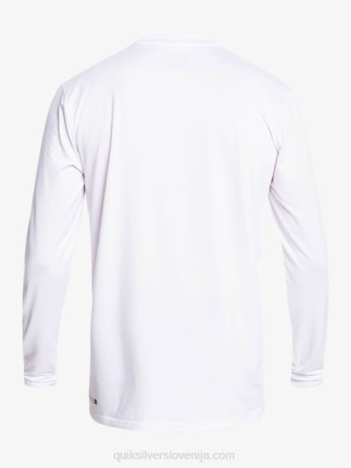 Quiksilver PJ4H401 moški bela omni session majica za deskanje z dolgimi rokavi upf 50