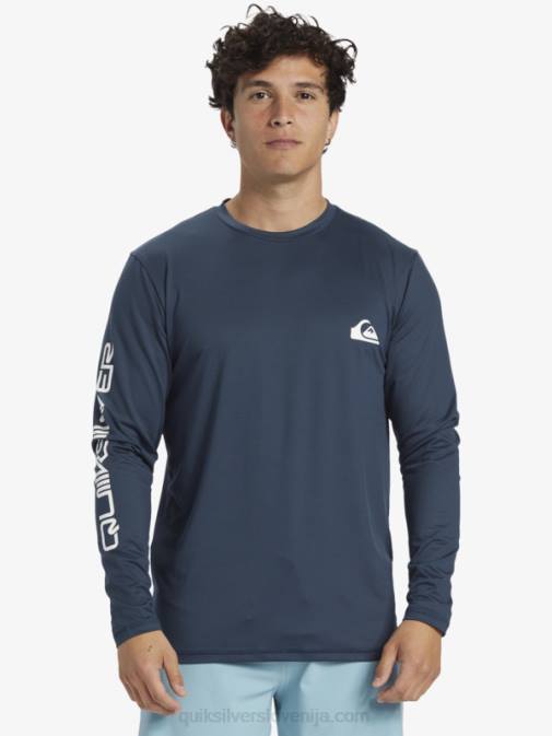 Quiksilver PJ4H405 moški polnočna mornarica omni session majica za deskanje z dolgimi rokavi upf 50