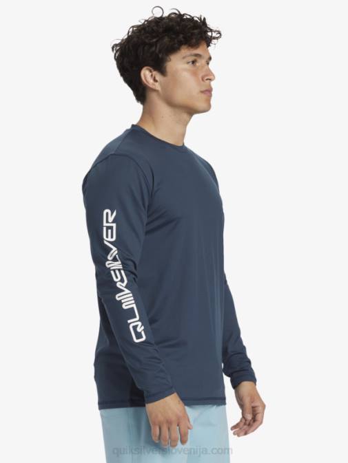 Quiksilver PJ4H405 moški polnočna mornarica omni session majica za deskanje z dolgimi rokavi upf 50