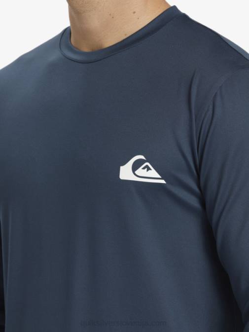 Quiksilver PJ4H405 moški polnočna mornarica omni session majica za deskanje z dolgimi rokavi upf 50