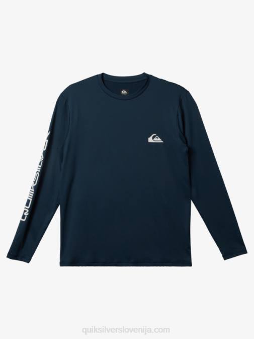Quiksilver PJ4H405 moški polnočna mornarica omni session majica za deskanje z dolgimi rokavi upf 50