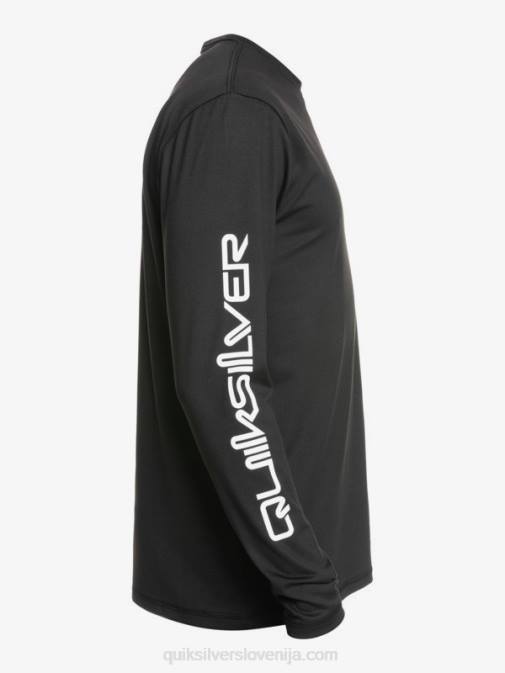 Quiksilver PJ4H406 moški Črna omni session majica za deskanje z dolgimi rokavi upf 50