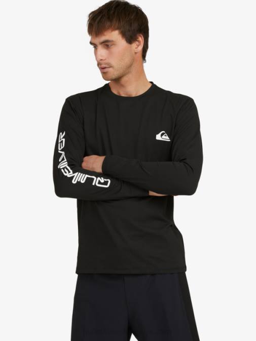 Quiksilver PJ4H406 moški Črna omni session majica za deskanje z dolgimi rokavi upf 50