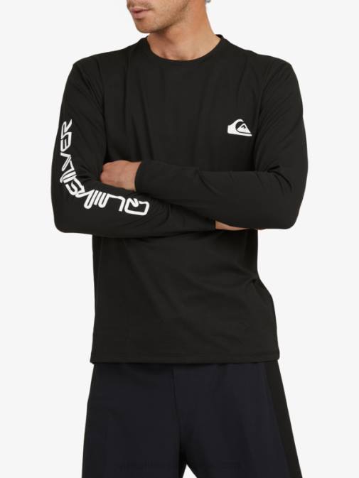 Quiksilver PJ4H406 moški Črna omni session majica za deskanje z dolgimi rokavi upf 50