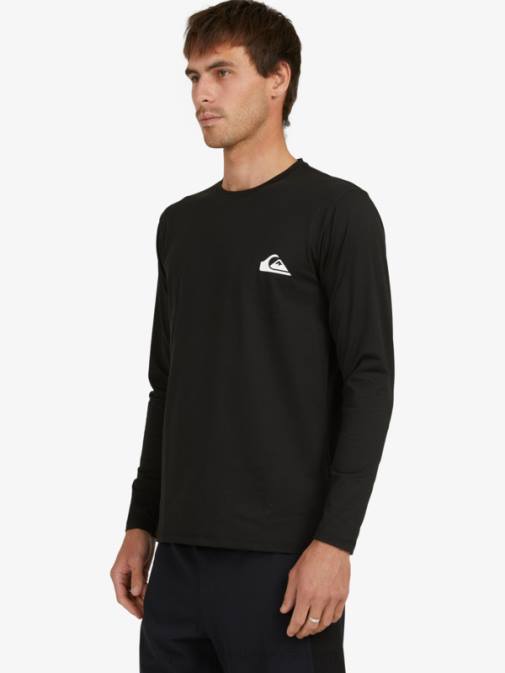 Quiksilver PJ4H406 moški Črna omni session majica za deskanje z dolgimi rokavi upf 50