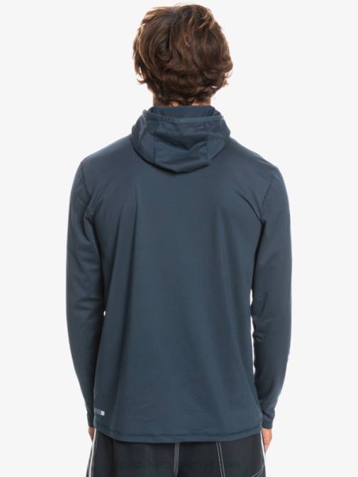 Quiksilver PJ4H417 moški midnight navy heather majica za surfanje z dolgimi rokavi heritage upf 50