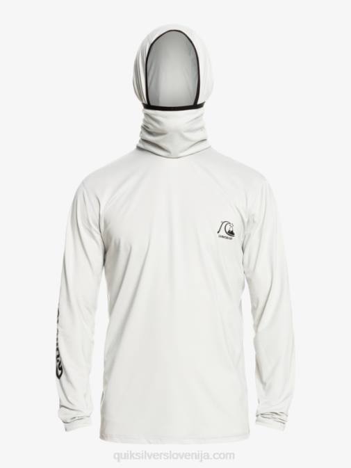 Quiksilver PJ4H418 moški sivo vijolično vresje majica za surfanje z dolgimi rokavi heritage upf 50