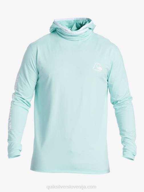 Quiksilver PJ4H419 moški nebesno modro resje majica za surfanje z dolgimi rokavi heritage upf 50