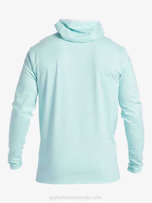 Quiksilver PJ4H419 moški nebesno modro resje majica za surfanje z dolgimi rokavi heritage upf 50