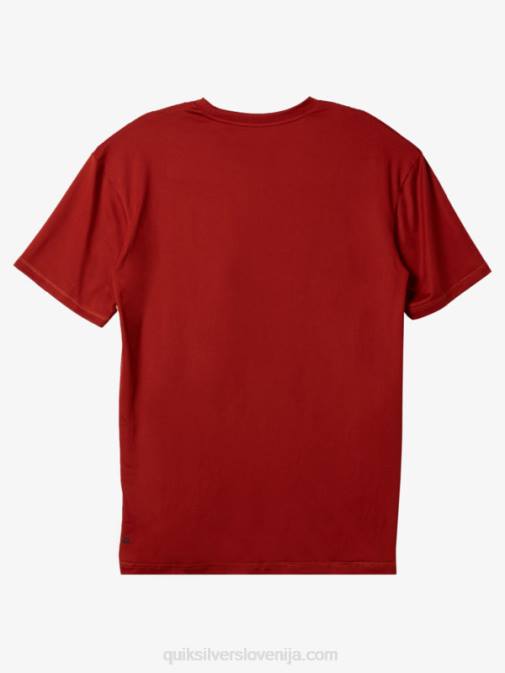 Quiksilver PJ4H539 moški rdeči oker majica s kratkimi rokavi omni session upf 50