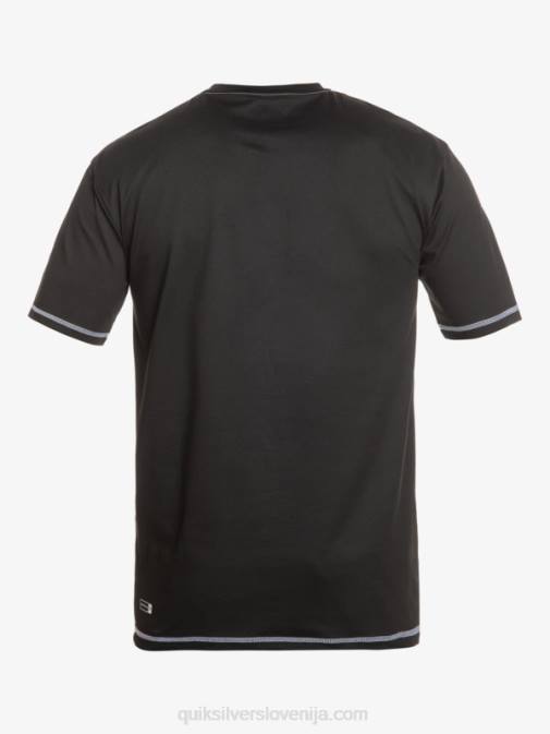 Quiksilver PJ4H587 moški Črna saturn surf majica s kratkimi rokavi upf 50