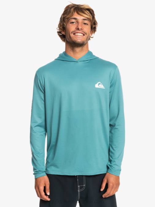 Quiksilver PJ4H772 moški brittany modra majica z dolgimi rokavi omni session upf 50