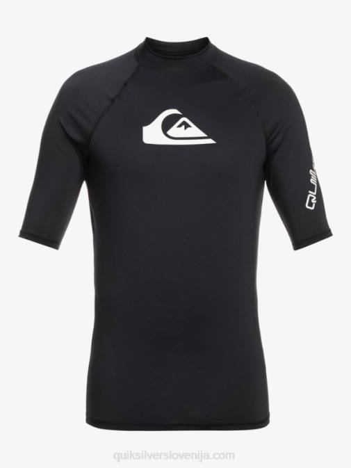 Quiksilver PJ4H811 moški Črna ščitnik za vse čase s kratkimi rokavi do 50
