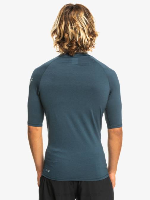 Quiksilver PJ4H812 moški mornarsko modri blazer heather ščitnik za vse čase s kratkimi rokavi do 50