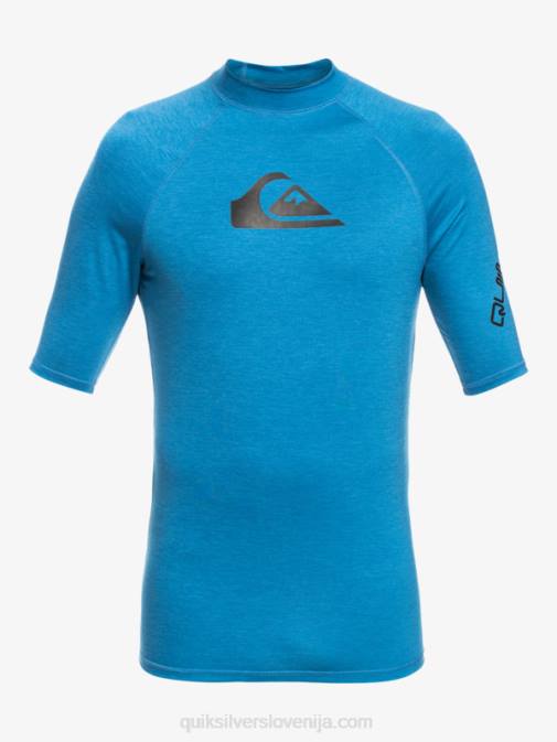 Quiksilver PJ4H816 moški vallarta modro resje ščitnik za vse čase s kratkimi rokavi do 50